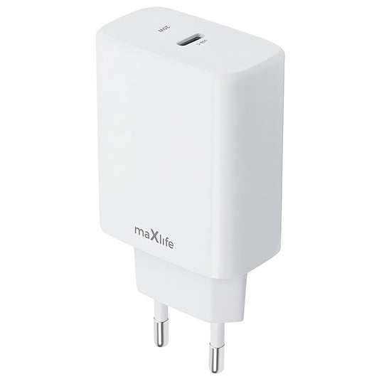 MaXlife MXTC-10-20C, 20W, 3A, 1 x USB-C, Λευκό