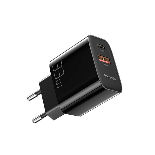 Φορτιστής Δικτύου McDodo CH-0921, 33W, 3A, 1 x USB-A - 1 x USB-C, Μαύρο
