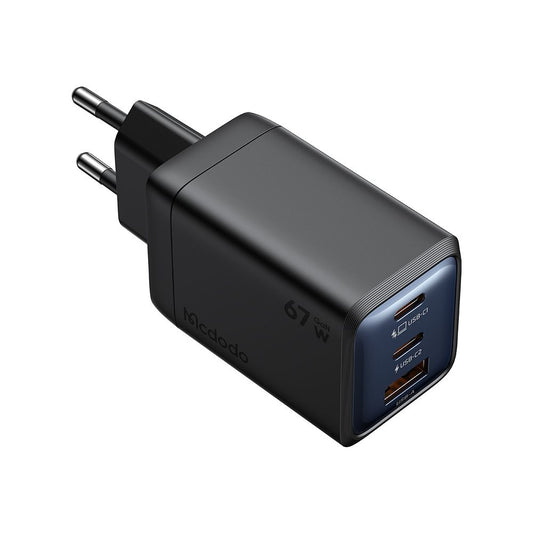 Φορτιστής Δικτύου McDodo CH-0970 Gana Mini, 67W, 3A, 1 x USB-A - 2 x USB-C, Μαύρο