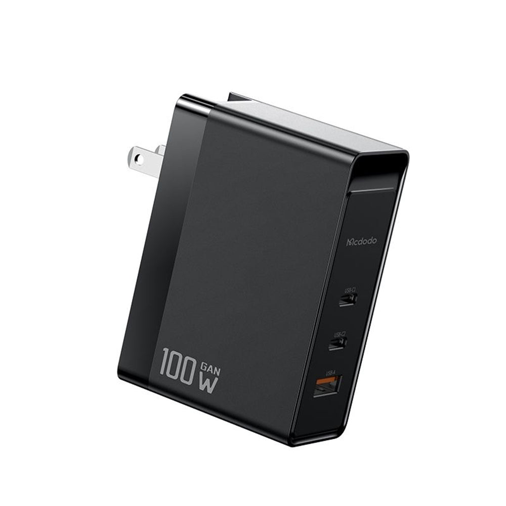 Φορτιστής Δικτύου McDodo CH-8101 Pro Nuc AR Power Travel, 100W, 5A, 1 x USB-A - 2 x USB-C, Μαύρο
