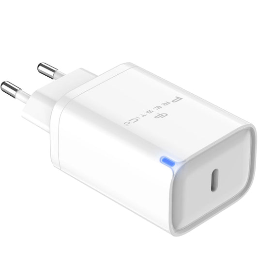 Φορτιστής δικτύου Prestico F24, 45W, 3A, 1 x USB-C, λευκό 