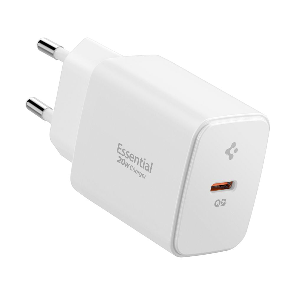 Φορτιστής Δικτύου Spigen Essential, 20W, 3A, 1 x USB-C, Λευκό ACH08701