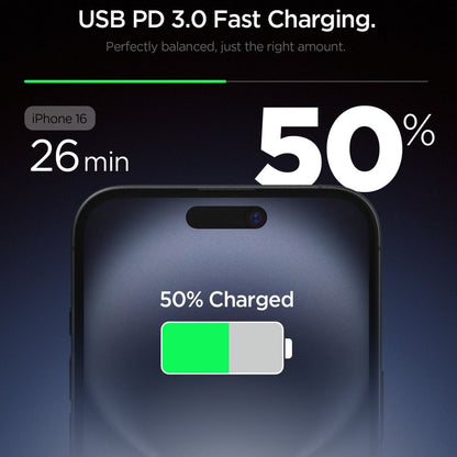 Φορτιστής Δικτύου Spigen Essential, 20W, 3A, 1 x USB-C, Λευκό ACH08701