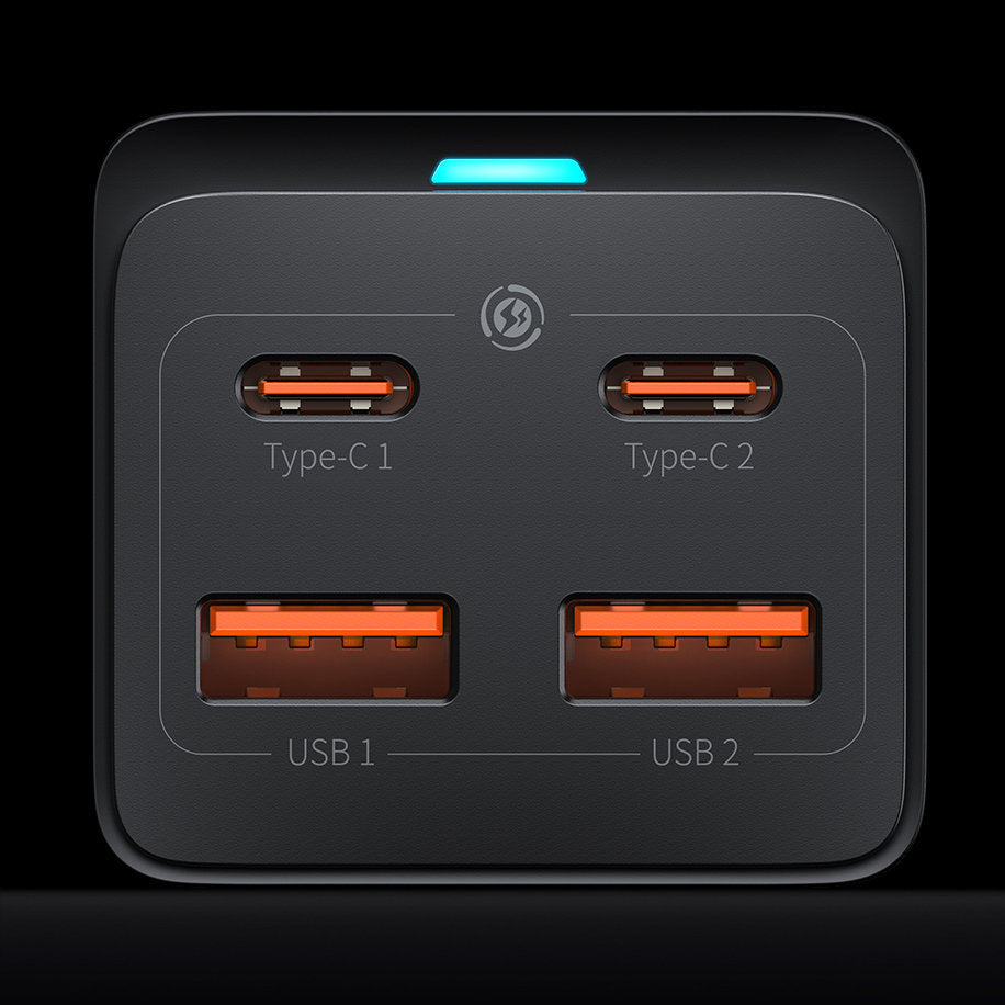Φορτιστής Βάσης Baseus GaN3 Pro, 100W, 5A, 2 x USB-A - 2 x USB-C, Μαύρο CCGP000101