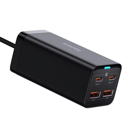 Φορτιστής Βάσης Baseus GaN3 Pro, 100W, 5A, 2 x USB-A - 2 x USB-C, Μαύρο CCGP000101