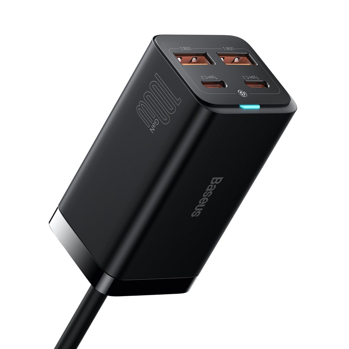 Φορτιστής Βάσης Baseus GaN3 Pro, 100W, 5A, 2 x USB-A - 2 x USB-C, Μαύρο CCGP000101