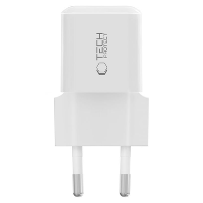 Φορτιστής Δικτύου Tech-Protect NCM25, 25W, 3A, 1 x USB-C, Λευκό