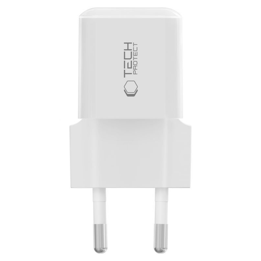 Φορτιστής Δικτύου Tech-Protect NCM25, 25W, 3A, 1 x USB-C, Λευκό