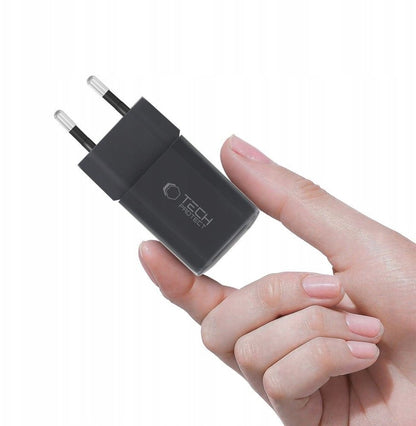 Φορτιστής Δικτύου Tech-Protect NCM33W, 33W, 3A, 1 x USB-A - 1 x USB-C, Μαύρο