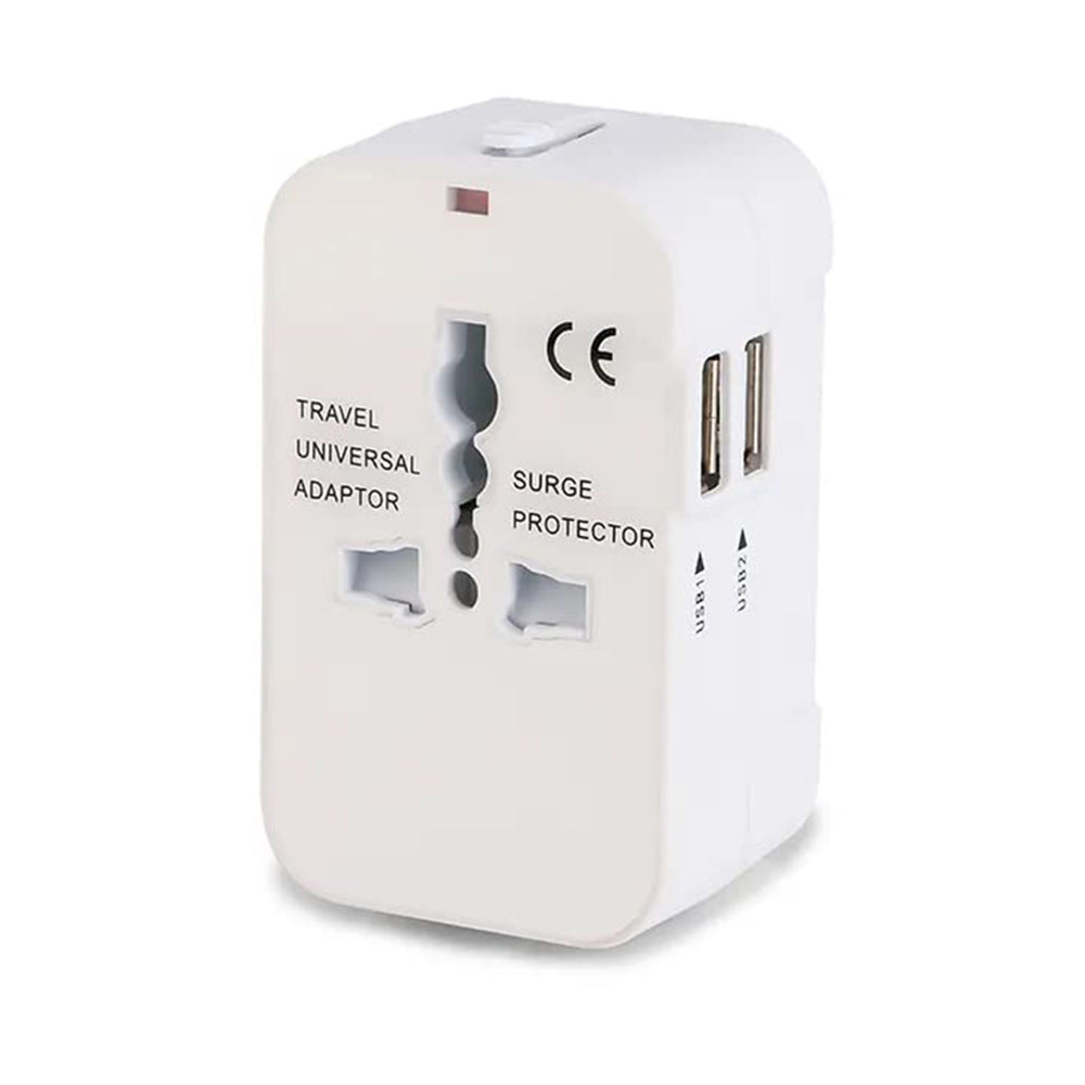 Techsuit HHT202 Travel Network Charger, 10W, 2A, 2 x USB-A, White