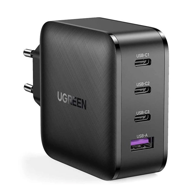 Φορτιστής δικτύου UGREEN CD104, 65W, 3A, 1 x USB-A - 3 x USB-C, Μαύρο