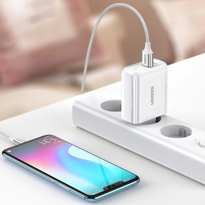 Φορτιστής δικτύου UGREEN CD170, 36W, 3A, 1 x USB-A - 1 x USB-C, Λευκό 