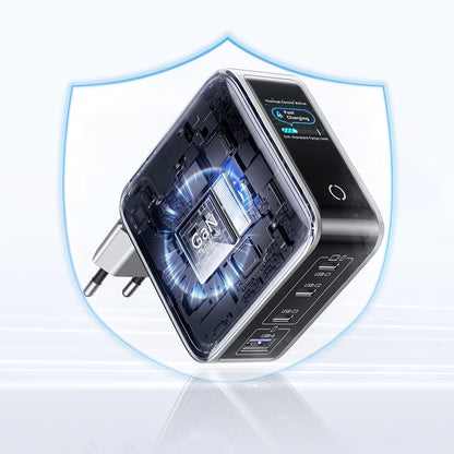 Φορτιστής πρίζας UGREEN Nexode Pro X772 (95942B) με οθόνη, 100 W, 5 A, 1 x USB-A - 3 x USB-C, Γκρι