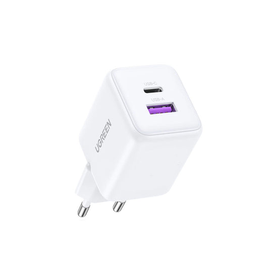 Φορτιστής Δικτύου UGREEN X516, 30W, 3A, 1 x USB-A - 1 x USB-C, Λευκό