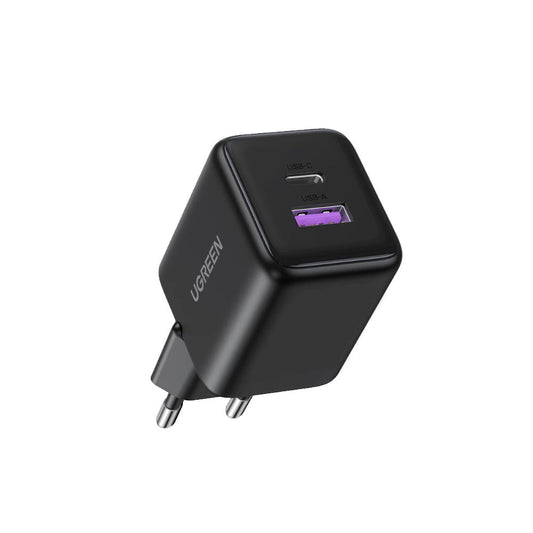 Φορτιστής Δικτύου UGREEN X516, 30W, 3A, 1 x USB-A - 1 x USB-C, Μαύρο