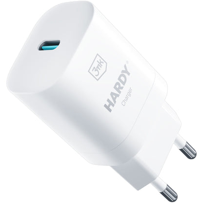 Φορτιστής δικτύου 3MK Hardy GaN, 33W, 3A, 1 x USB-C, Λευκό