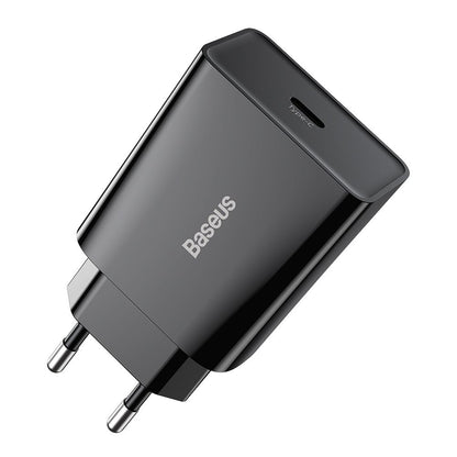 Φορτιστής δικτύου ταχύτητας Baseus, 20W, 3A, 1 x USB-C, μαύρο CCFS-SN01 