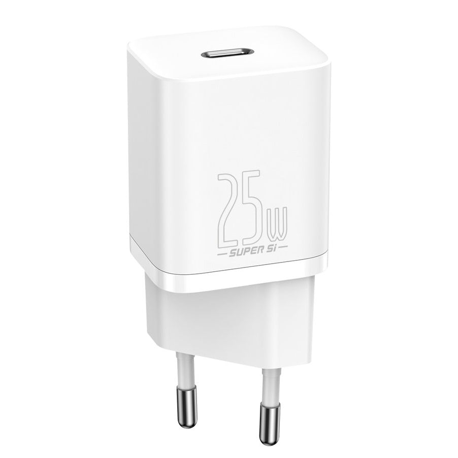 Φορτιστής δικτύου Baseus Super Si, 25W, 3A, 1 x USB-C, λευκό CCSP020102