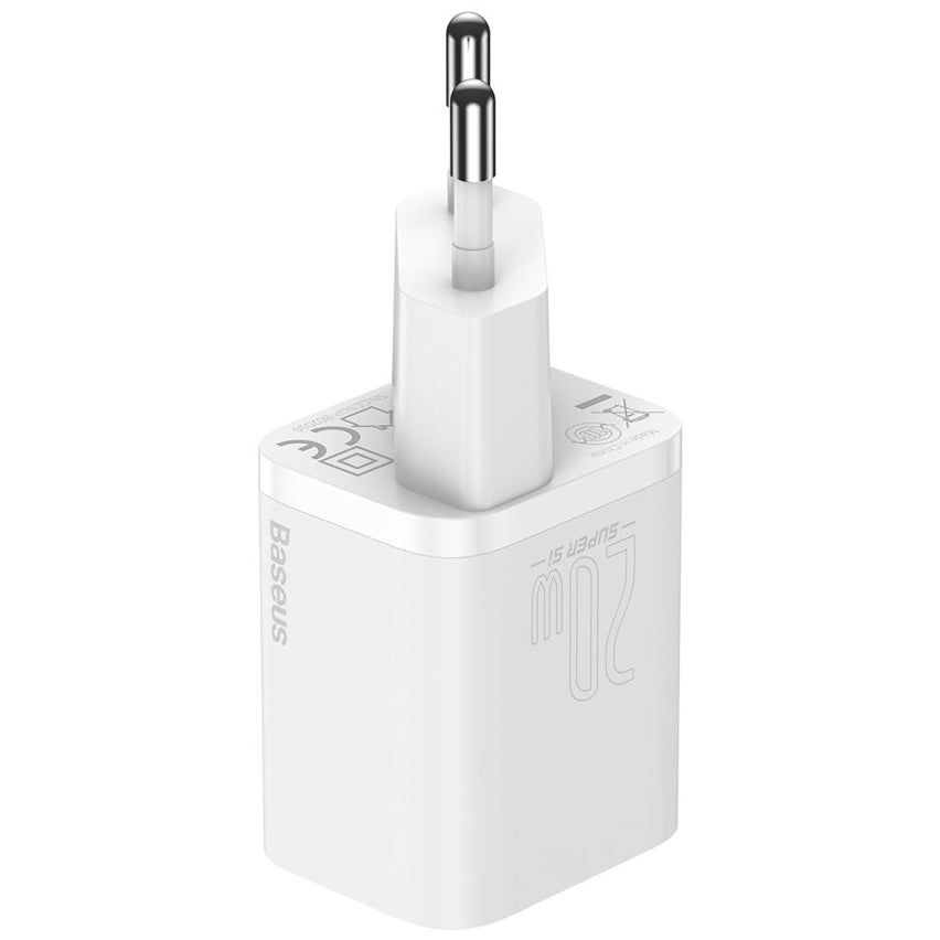 Φορτιστής δικτύου Baseus Super Si, 20W, 3A, 1 x USB-C, λευκό CCSUP-B02