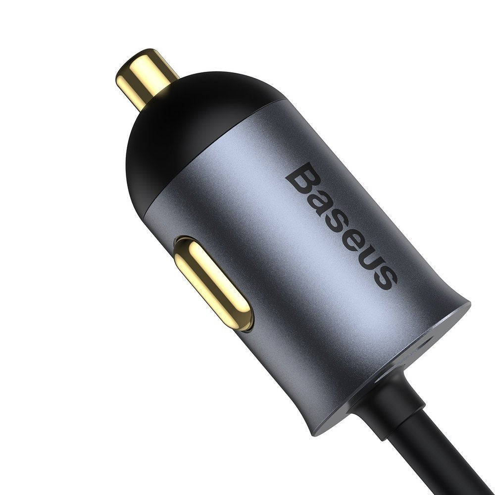 Φορτιστής αυτοκινήτου Baseus Share Together, 120W, 3A, 2 x USB-A - 2 x USB-C, γκρι CCBT-A0G