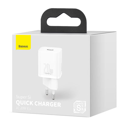 Φορτιστής δικτύου Baseus Super Si, 20W, 3A, 1 x USB-C, λευκό CCSUP-B02