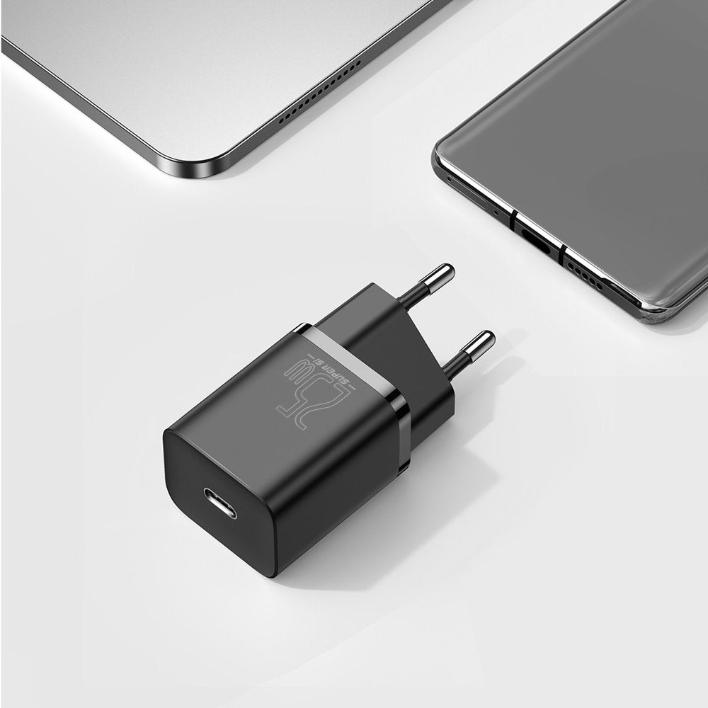 Φορτιστής δικτύου Baseus Super Si, 25W, 3A, 1 x USB-C, μαύρο CCSP020101