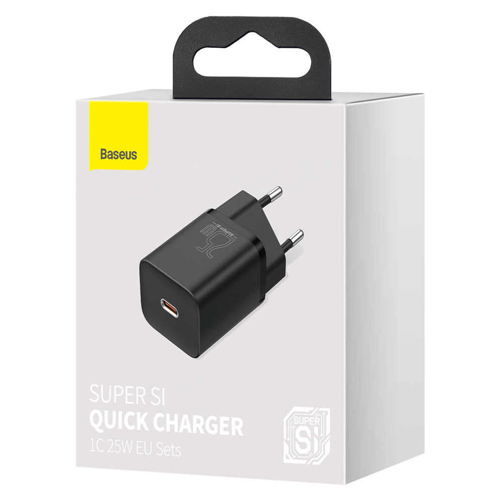 Φορτιστής δικτύου Baseus Super Si, 25W, 3A, 1 x USB-C, μαύρο CCSP020101