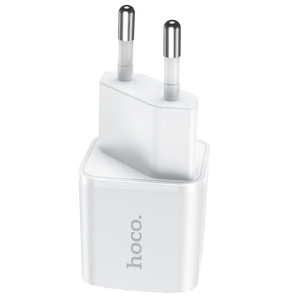 Φορτιστής δικτύου HOCO N10, 20W, 3A, 1 x USB-C, Λευκό