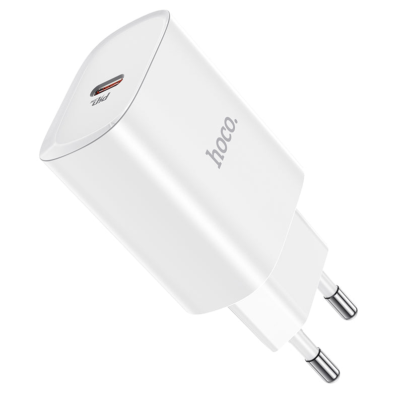 Φορτιστής δικτύου HOCO N14, 20W, 3A, 1 x USB-C, Λευκό