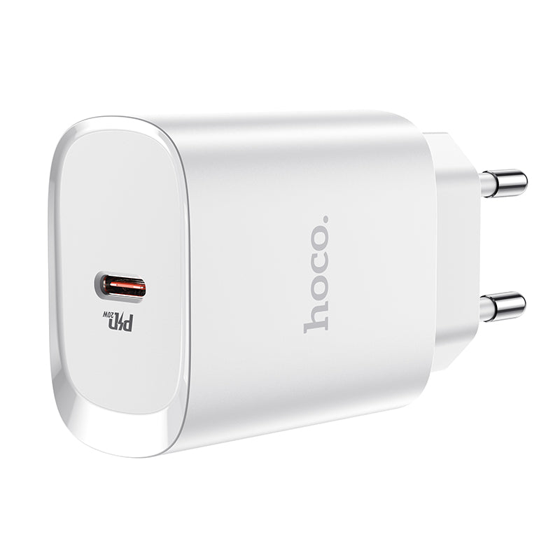 Φορτιστής δικτύου HOCO N14, 20W, 3A, 1 x USB-C, Λευκό