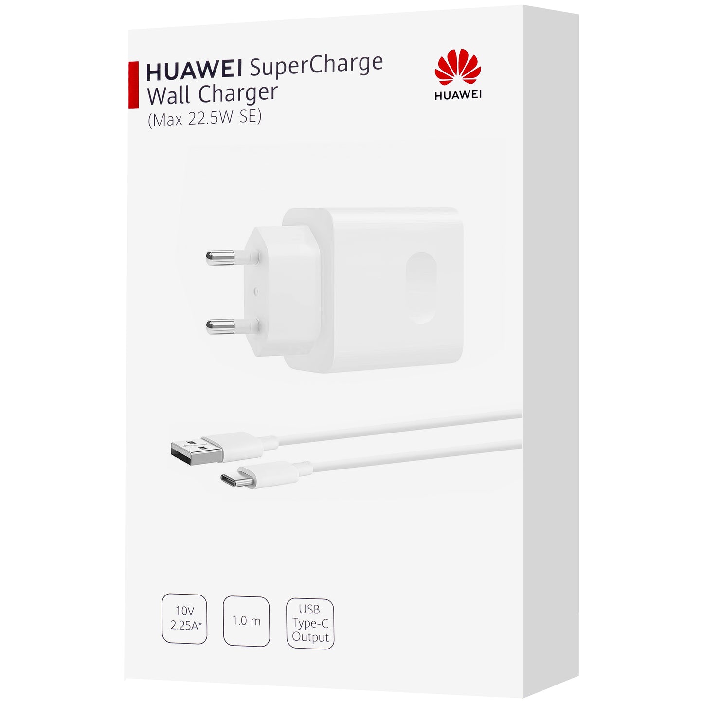 Φορτιστής δικτύου Huawei CP404B Καλώδιο USB-C Huawei CP404B, 22,5W, 2,25A, 1 x USB-A, λευκό 55033325