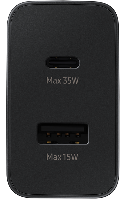 Φορτιστής δικτύου Samsung, 35W, 3A, 1 x USB-A - 1 x USB-C, Μαύρο EP-TA220NBEGEU