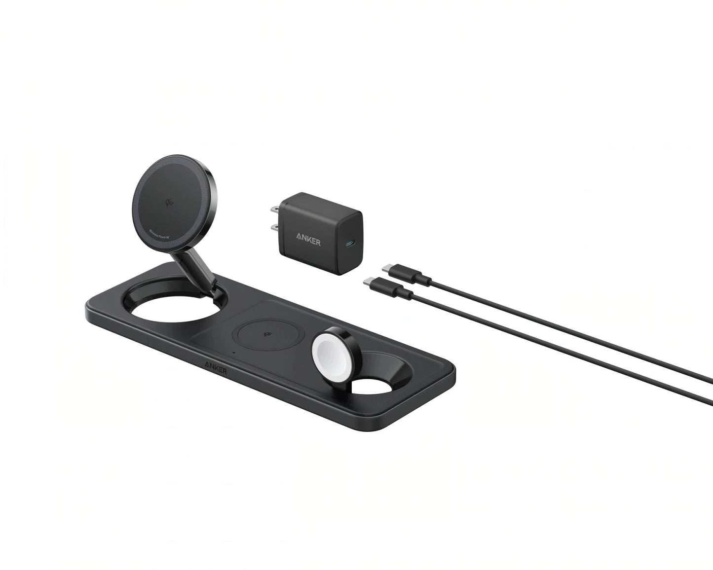 Φορτιστής Δικτύου Ασύρματος Anker MagGo 3in1, 15W, 1.67A, Μαύρος B25M1311