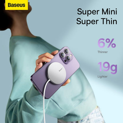 Ασύρματος φορτιστής δικτύου Baseus Simple Simple Mini 3, 15W, 1.67A, ασημί CCJJ040012 