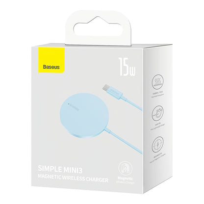 Ασύρματος φορτιστής δικτύου Baseus Simple Simple Mini 3, 15W, 1.67A, μπλε CCJJ040303 