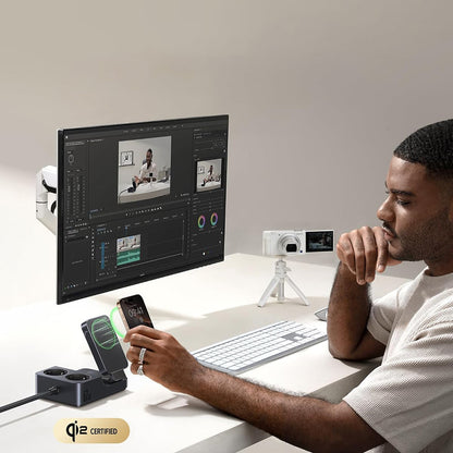 Φορτιστής Σταθμός Baseus Nomos ND11 QI 6in1, 67W, 3.35A, 1 x USB-A - 2 x USB-C - 2 x Schuko, Μαύρο P80015804213-00