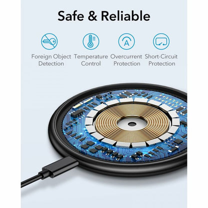 ESR Halolock Wireless Network Charger, 10W, 1.1A, Blue