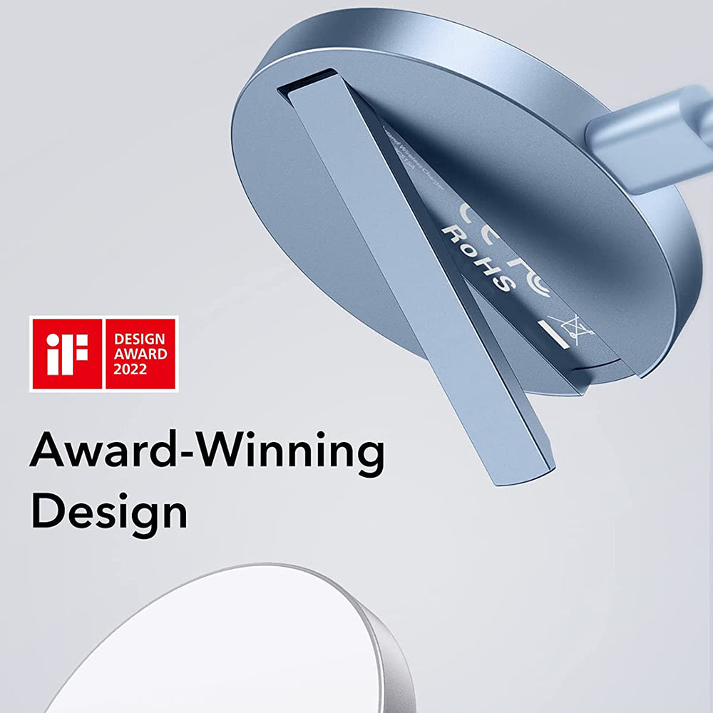 Φορτιστής Δικτύου Wireless ESR HaloLock, 15W, 1.67A, Μπλε