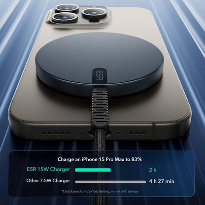 Φορτιστής Δικτύου Wireless ESR HaloLock, 15W, 1.67A, Μαύρο