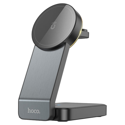 Φορτιστής Δικτύου Ασύρματος HOCO CQ3 3σε1, 15W, 1.67A, Μαύρο