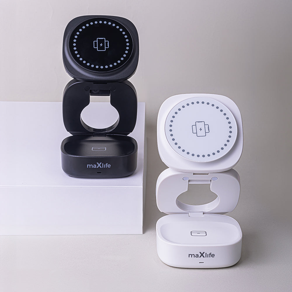 Φορτιστής Δικτύου Wireless MaXlife MXWC-06 3in1, 15W, 1.67A, Μαύρο
