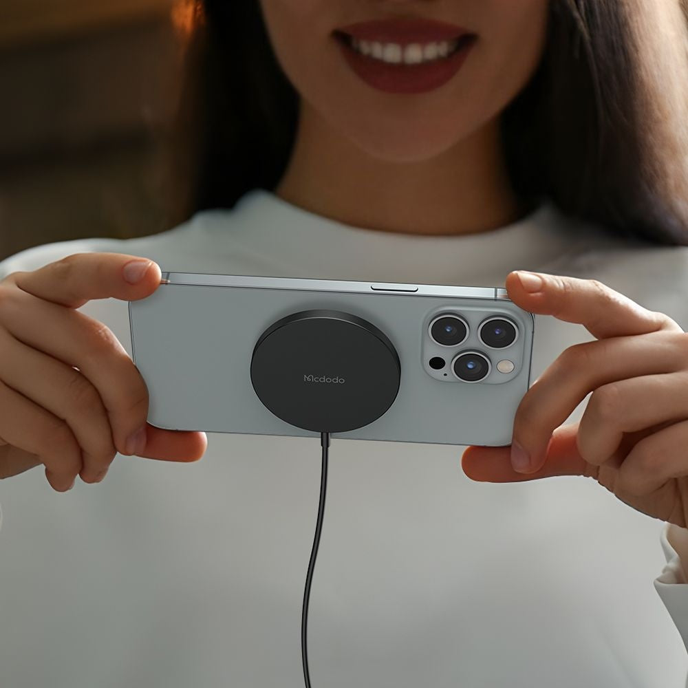 Ασύρματος Φορτιστής Δικτύου McDodo CH-4360 Moon, 15W, 1.67A, Μαύρο