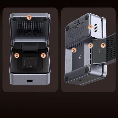 Φορτιστής Δικτύου Ασύρματος McDodo CH-5192 3σε1, 22.5W, 1.67A, Γκρι