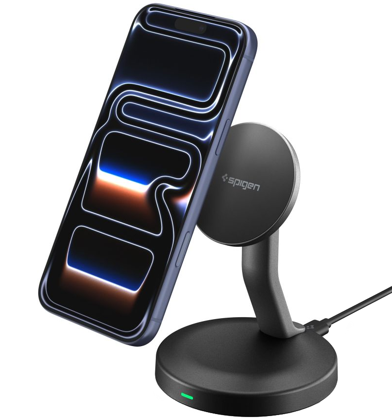 Φορτιστής Δικτύου Ασύρματος Spigen EF151MS, 15W, 1.67A, Μαύρος