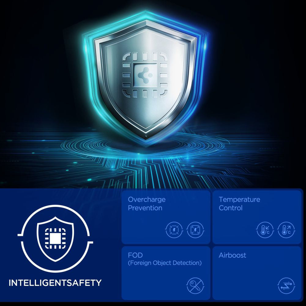 Φορτιστής Δικτύου Ασύρματος Spigen EF302MOQ 3σε1, 25W, 1 x USB-C, Γκρι