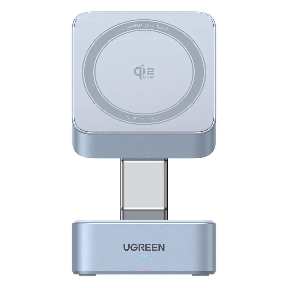 Φορτιστής Δικτύου Ασύρματος UGREEN W752 2σε1, 35W, 3A, 1 x USB-C, Μπλε