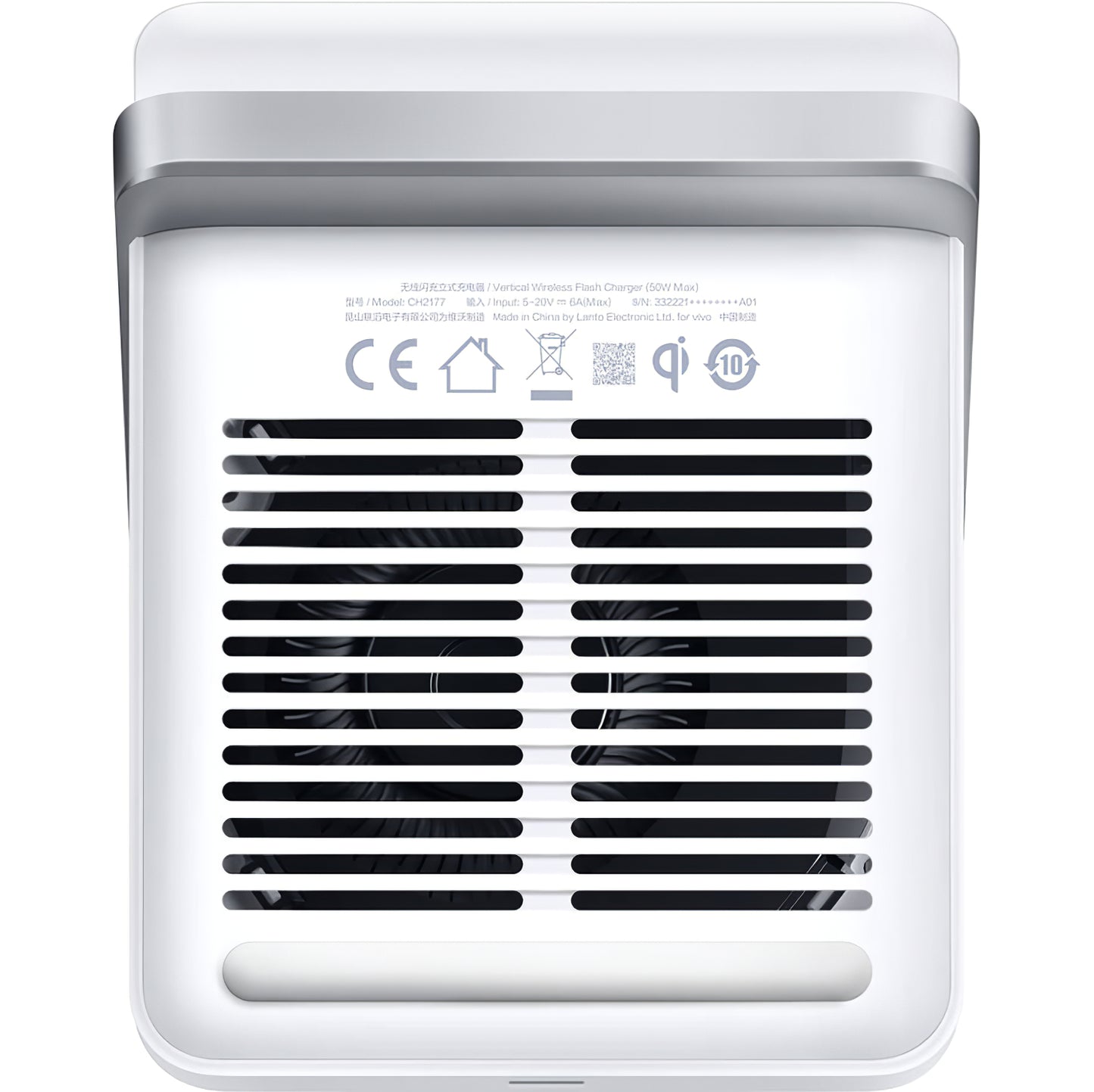 Φορτιστής Δικτύου Wireless vivo, 50W, 6A, Λευκό, Επανασυσκευασμένο 6000333