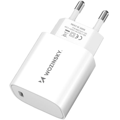 Φορτιστής Δικτύου WZK WGWCCW, 20W, 3A, 1 x USB-C, Λευκό