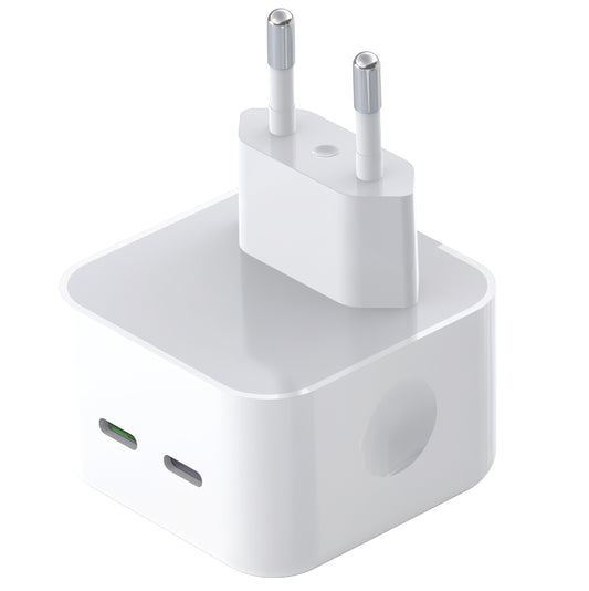 XO Design L102 Network Charger, 35W, 3A, 2 x USB-C, White