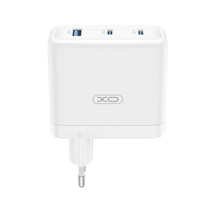 Φορτιστής Δικτύου XO Design CE35, 100W, 5A, 1 x USB-A - 2 x USB-C, Λευκό